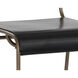 Euroa Matte Black / Antique Gold Outdoor Stackable Dining Chair, Set Of 2